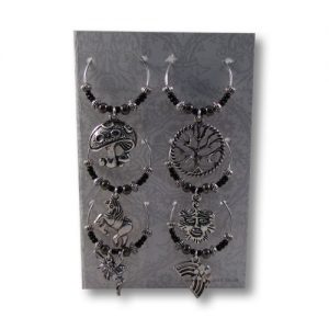 6 Mixed Wine Charms