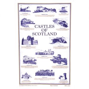 Scottish Castles tea towel